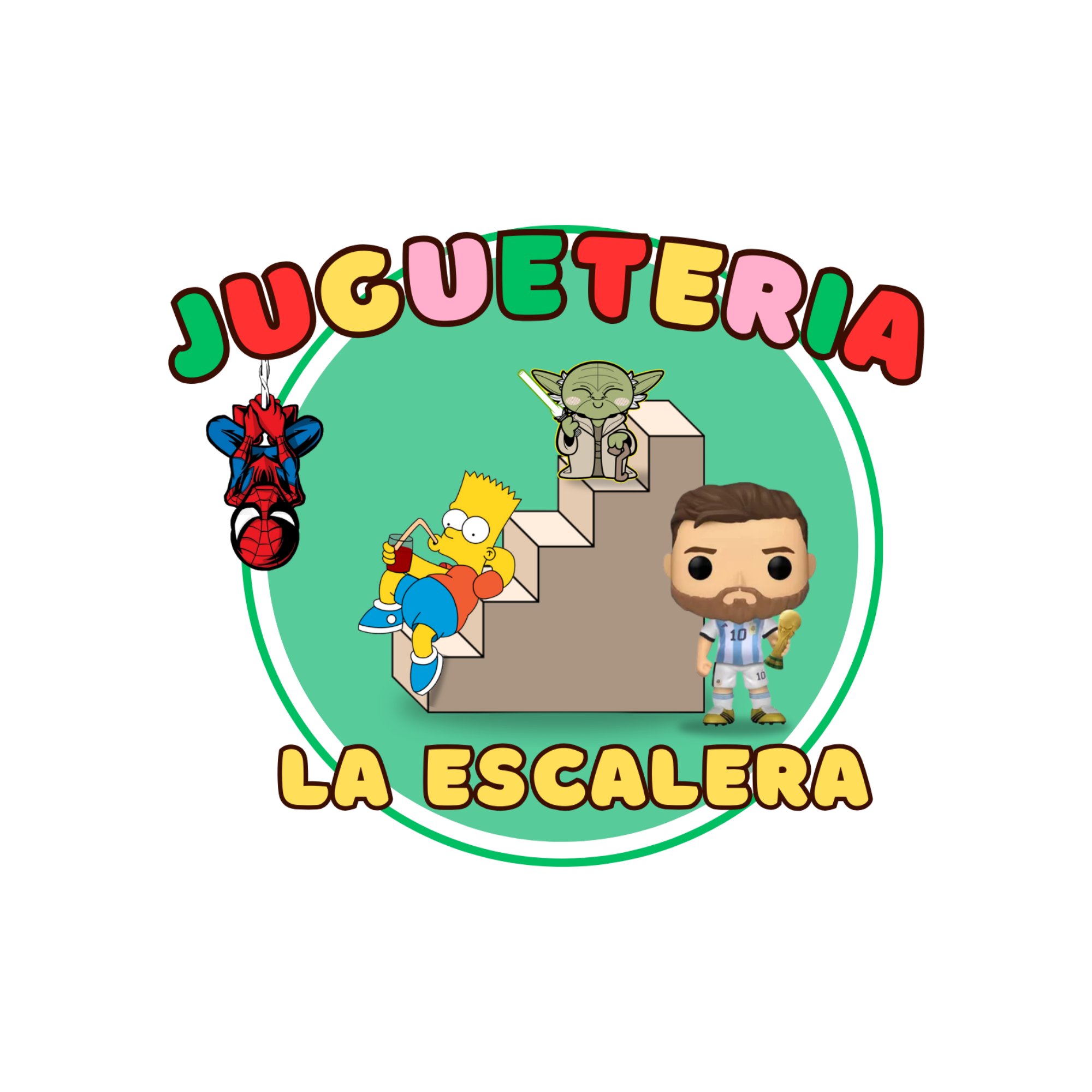 Logotipo la escalera juguetería